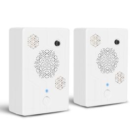 2Pack 2026 Upgraded Rechargeable Ultrasonic Bat Repellent Indoor Outdoor Bird Mouse Dog Deterrent Device With 3 Ultrasonic Speakers For Attic Porch Ho