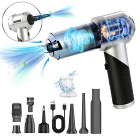 1Pc Cordless Car Vacuum Cleaner Portable Handheld Vacuum With 20000PA Suction Brushless Motor 3 Suction Levels Type-C Rechargeable Compressed Air Dust