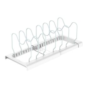 CS ADJ COOKWARE RACK WHT