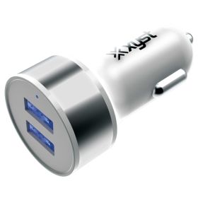 2.4AMP USB CR CHRGR WHT