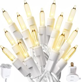 10 Ft String Lights with Christmas Tree Light Warm White - Indoor/Outdoor Decor - Xmas Lights for Holidays