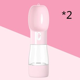 Traveling Out Portable Dog Water Dispenser (Option: 2PC pink)