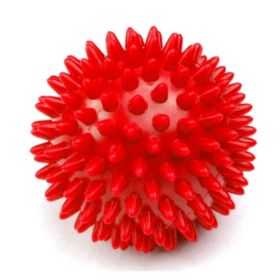 Hard thorn massage ball hand holding thorn ball touch training ball pvc acupressure massage ball yoga ball (Option: Red2-6.5cm)