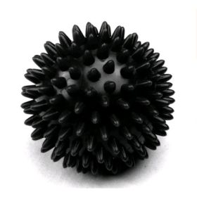 Hard thorn massage ball hand holding thorn ball touch training ball pvc acupressure massage ball yoga ball (Option: Black2-7.5cm)