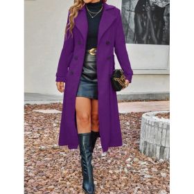 Fashionable New Women's Versatile Jacket (Option: Purple-L)