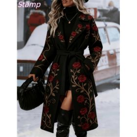 Fashionable Casual Long Coat (Option: Black6-S)