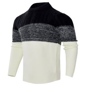 Men's Knitted Sweater Fashion Long-sleeved Pullover Tops Fall And Winter Clothing (Option: 4 Style-XL)