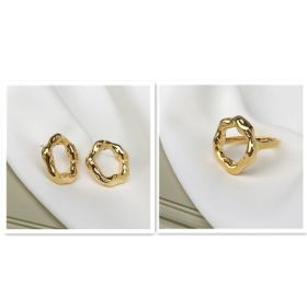 Vintage personality French cold wind ring (Option: Set-7US)
