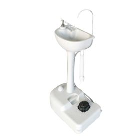 Portable And Portable Outdoor Washbasin (Option: white)