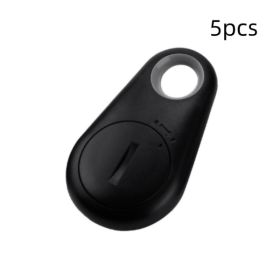 Water Drop Bluetooth-compatible Anti Lost Object Finder (Option: Black 5pcs)