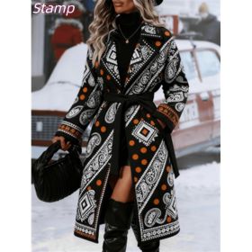 Fashionable Casual Long Coat (Option: Black3-S)