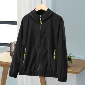 New Summer Mens Loose-Fit Plus-Size Sun-Protective Top That Also Repels Mosquitoes And Insects (Option: Black-L)