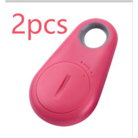 Water Drop Bluetooth-compatible Anti Lost Object Finder (Option: Pink 2pcs)