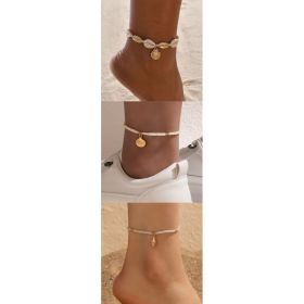 Beach Vacation Shell Anklet Bohemian Style (Option: Suit)