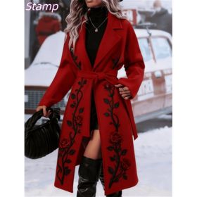 Fashionable Casual Long Coat (Option: 2xL-Red6)