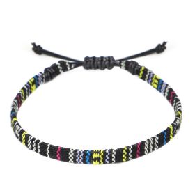 Hand Woven Rainbow Color Anklet Bohemian Style (Option: Q)