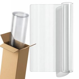 Clear PVC Table Cover Transparent Desk Protector Mat Waterproof Table Cover For Bedroom Dresser Study Table & Office Desk (Option: 44x120inches)