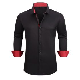 2-761 Contrasting Shirt (Option: Black XL)