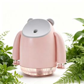 Spray Cooling Fan Portable Water Humidifier,USB Fan,desktop Small Fan,mini Air Conditioner  Humidifier Double Head Fan (Option: pink)