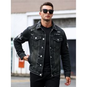 Form-fitting Denim Jacket For Men (Option: Y107S)