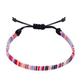Hand Woven Rainbow Color Anklet Bohemian Style (Option: R)
