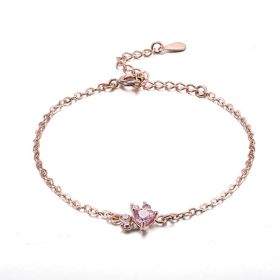 New Cat Bear Dog Paw Ring for Women Jewelry Sets (Option: Rose Gold Bracelet)
