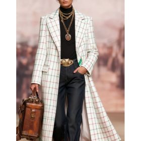 Retro-modern Casual Style Long Suit Coat (Option: 3style-5XL)