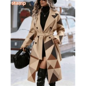 Fashionable Casual Long Coat (Option: Brown7-S)