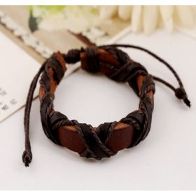 Asgard Crafted Leather Nordic Arm Bracelet (Option: brown)
