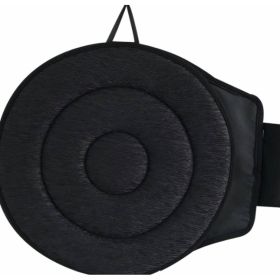 360 Degree Rotation Seat Cushion Mats For Chair Car Office Home Bottom Seats Breathable Chair Cushion For Elderly Pregnant Woman (Option: 2circle-Black)