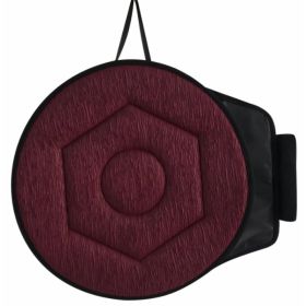 360 Degree Rotation Seat Cushion Mats For Chair Car Office Home Bottom Seats Breathable Chair Cushion For Elderly Pregnant Woman (Option: Diamond-Wine Red)