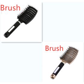 Hairbrush Anti Klit Brushy Haarborstel Women Detangler Hair Brush Bristle Nylon Scalp Massage  Teaser Hair Brush Comb (Option: 1-Brush-Set)