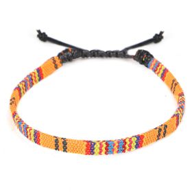 Hand Woven Rainbow Color Anklet Bohemian Style (Option: F)