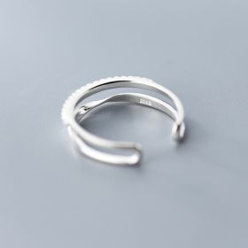 Twisted Double Row Drill Adjustable Hand Jewelry (Option: As shown)