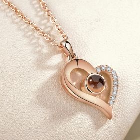 Hand-Woven Ancient Silver Love Vows Magnet Lovers Bracelet (Option: Gold necklace)