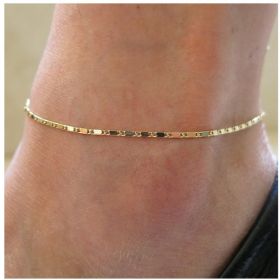 All-match Fresh And Popular Simple Beach Chain Anklet (Option: Gold)