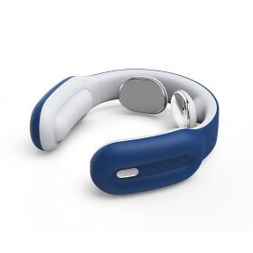 Smart Shoulder and Neck Massager Hot Compression Mini Cervical Massager Physiotherapy (Option: Blue)