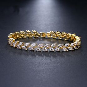Fashion horse eye zircon bracelet (Option: Gold)