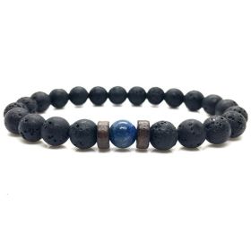 Tiger Eye Stone Bracelet Natural Stone Bracelet (Option: Volcanic rock-8mm)