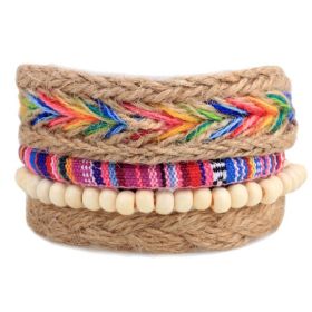 Leather Bracelet Men Multilayer Bead Bracelet Punk Wrap Bracelets for Women Vintage punk Men Jewelry (Option: 11)