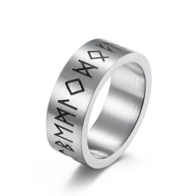 Titanium Steel Matte Brushed Ring Ring Men's And Women's Bracelets (Option: Steel color-12)