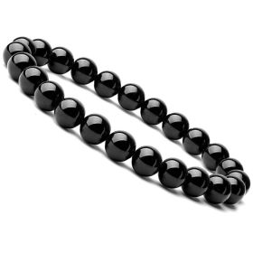 Black Onyx Bracelet (Option: 8mm 3pcs)