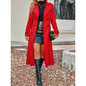 Fashionable New Women's Versatile Jacket (Option: Red-XL)