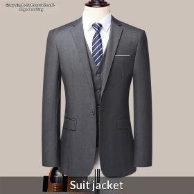 New Mens Formal Trousers For Suits And Professional Outerwear (Option: Gray-5XL-One button)