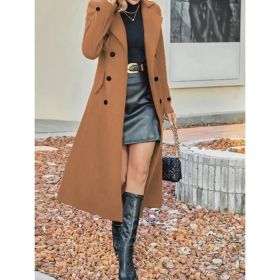 Fashionable New Women's Versatile Jacket (Option: Khaki A-S)