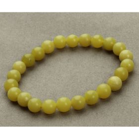 Aventurine Blue Sandstone Beads Round Bead Bracelet Bracelet (Option: Yellow agate)