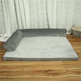 Pet Dog Bed (Option: Grey-Bilateral-M)