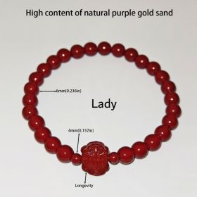 7 Styles Of Cinnabar Bracelets 8mm And 6MM (Option: Wan Shoufu-6mm)
