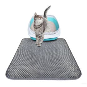 Cat Litter Pad Honeycomb Cat Pad Waterproof Urine Proof Pad Pet Supplies (Option: Grey-40x50cm)