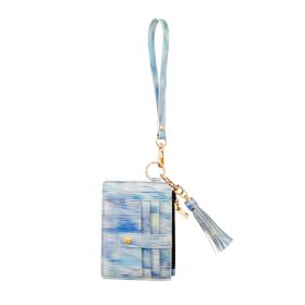 Silicone Bracelet Wrist Keychain Pendant (Option: K68456 Blue)